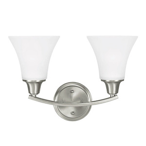 GL4413202962 Metcalf 2 Bulb Bathroom Lighting - Brushed Nickel