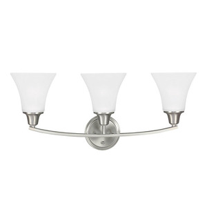 GL4413203962 Metcalf 3 Bulb Bathroom Lighting - Brushed Nickel