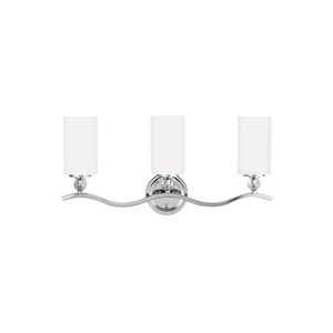 GL4413403EN305 Englehorn 3 Bulb Bathroom Lighting - Chrome