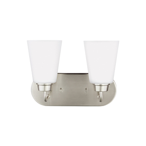 GL4415202EN3962 Kerrville 2 Bulb Bathroom Lighting - Brushed Nickel