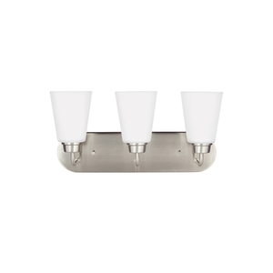 GL4415203EN3962 Kerrville 3 Bulb Bathroom Lighting - Brushed Nickel