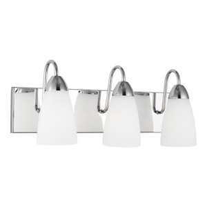 S4420203EN305 Seville 3 Bulb Bathroom Lighting - Chrome S4420203EN305 Seville 3 Bulb Bathroom Lighting - Chrome