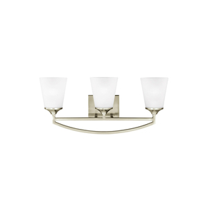 GL4424503EN3962 Hanford 3 Bulb Bathroom Lighting - Brushed Nickel