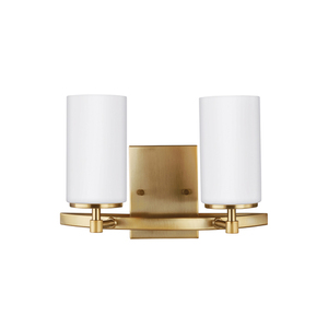 GL4424602848 Alturas 2 Bulb Bathroom Lighting - Satin Brass