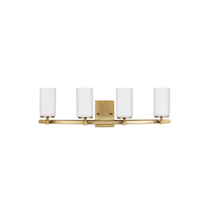 GL4424604EN3848 Alturas 4 or More Bulb Bathroom Lighting - Satin Brass