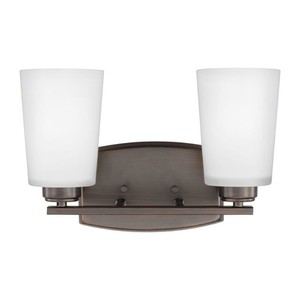 GL4428902710 Franport 2 Bulb Bathroom Lighting - Bronze