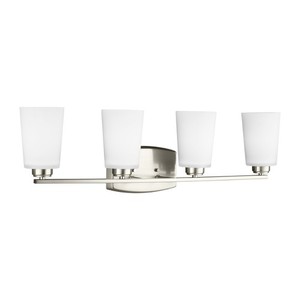 GL4428904EN3962 Franport 4 or More Bulb Bathroom Lighting - Brushed Nickel