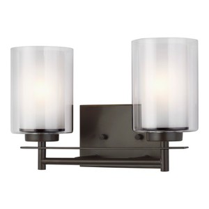 S4437302782 Elmwood Park 2 Bulb Bathroom Lighting - Heirloom Bronze