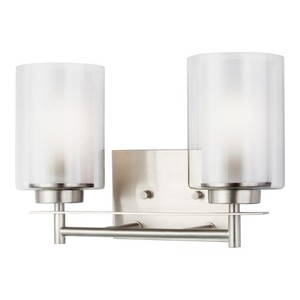 S4437302962 Elmwood Park 2 Bulb Bathroom Lighting - Brushed Nickel