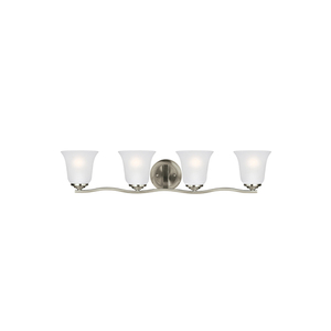 GL4439004962 Emmons 4 or More Bulb Bathroom Lighting - Brushed Nickel