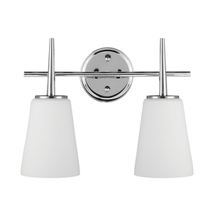 GL444040205 Driscoll 2 Bulb Bathroom Lighting - Chrome