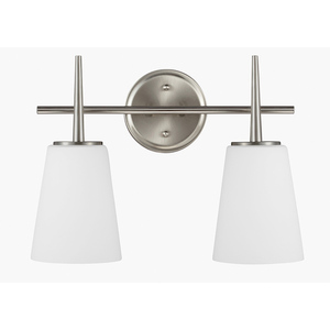 GL4440402962 Driscoll 2 Bulb Bathroom Lighting - Brushed Nickel