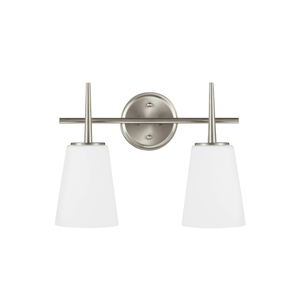 GL4440402EN3962 Driscoll 2 Bulb Bathroom Lighting - Brushed Nickel