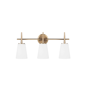 GL4440403848 Driscoll 3 Bulb Bathroom Lighting - Satin Brass