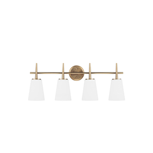 GL4440404848 Driscoll 4 or More Bulb Bathroom Lighting - Satin Brass