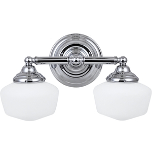 GL4443705 Academy 2 Bulb Bathroom Lighting - Chrome