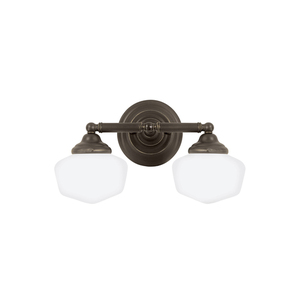 GL44437EN3782 Academy 2 Bulb Bathroom Lighting - Heirloom Bronze