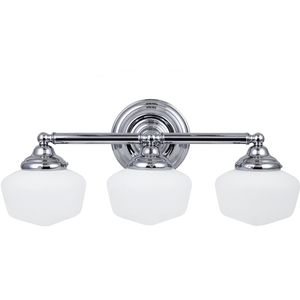 GL4443805 Academy 3 Bulb Bathroom Lighting - Chrome