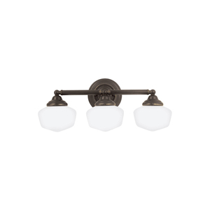 GL44438EN3782 Academy 3 Bulb Bathroom Lighting - Heirloom Bronze