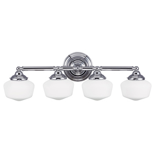 GL4443905 Academy 4 or More Bulb Bathroom Lighting - Chrome