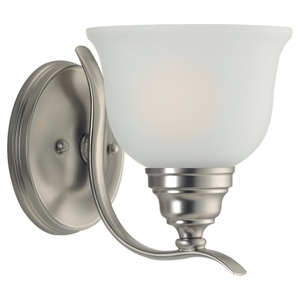 GL44625962 Wheaton 1 Bulb Wall Sconce - Brushed Nickel GL44625962 Wheaton 1 Bulb Wall Sconce - Brushed Nickel