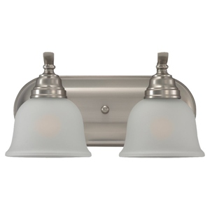 GL44626962 Wheaton 2 Bulb Bathroom Lighting - Brushed Nickel