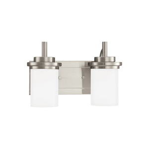 GL44661EN3962 Winnetka 2 Bulb Bathroom Lighting - Brushed Nickel