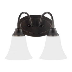 GL44806EN3782 Holman 2 Bulb Bathroom Lighting - Heirloom Bronze