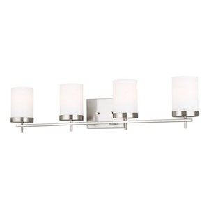 GL4490304EN3962 Zire 4 or More Bulb Bathroom Lighting - Brushed Nickel