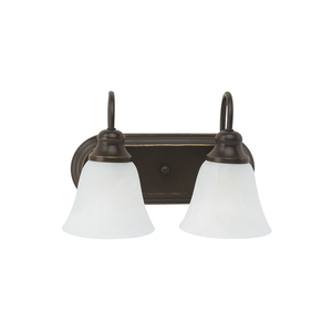 GL44940EN3782 Windgate 2 Bulb Bathroom Lighting - Heirloom Bronze