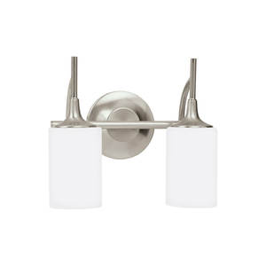 GL44953EN3962 Stirling 2 Bulb Bathroom Lighting - Brushed Nickel