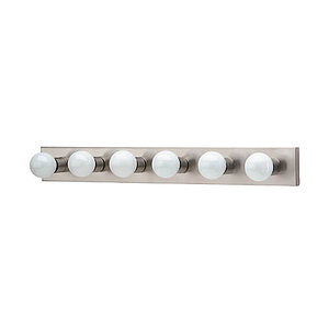 GL473998 Hollywood 4 or More Bulb Bathroom Lighting - Brushed Stainless