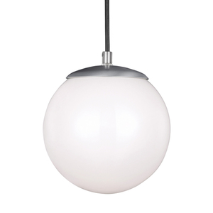 GL6018EN304 Hanging Globe Down Light Pendant Light - Satin Aluminum