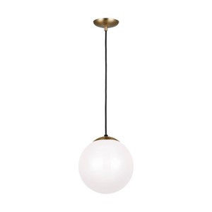 S6020848 Retro Hanging Globe Down Light Pendant Light - Satin Brass