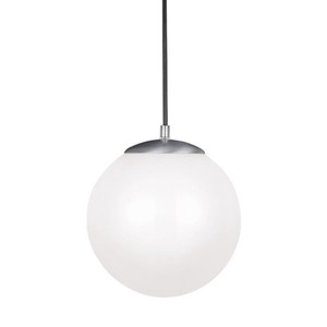 GL602093S04 Hanging Globe Down Light Pendant Light - Satin Aluminum