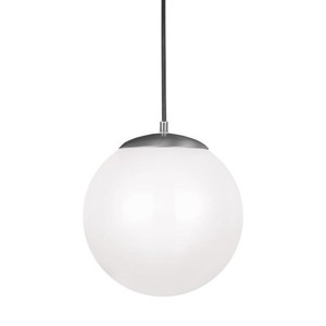 GL602293S04 Hanging Globe Down Light Pendant Light - Satin Aluminum