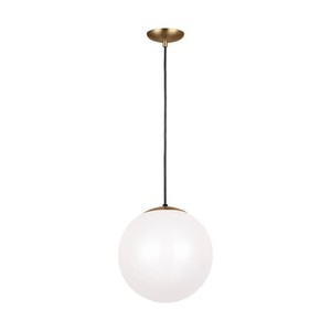 S6024848 Hanging Globe Entrance / Foyer Pendant Light - Satin Brass