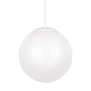 GL602493S15 Hanging Globe Down Light Pendant Light - White