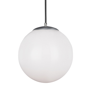 GL6024EN304 Hanging Globe Entrance / Foyer Pendant Light - Satin Aluminum