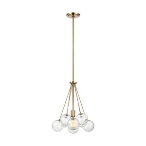 S6514301848 Bronzeville Multi Light Pendant Light - Satin Brass