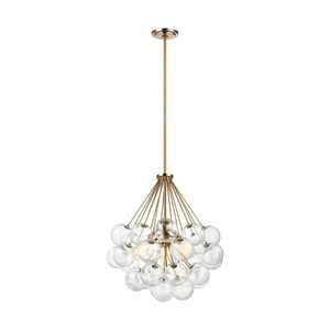 S6514303848 Bronzeville Multi Light Pendant Light - Satin Brass