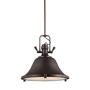 GL6514403EN3710 Stone Street Down Light Pendant Light - Burnt Sienna