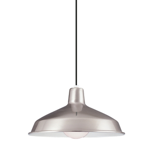 GL6519EN398 Painted Shade Pendant Down Light Pendant Light - Brushed Stainless