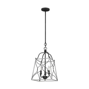 S6531503808 Carra Entrance / Foyer Pendant Light - White Wash / Weathered Zinc