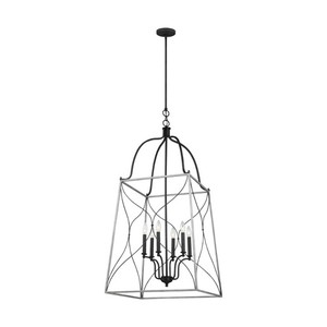 S6531506808 Carra Entrance / Foyer Pendant Light - White Wash / Weathered Zinc