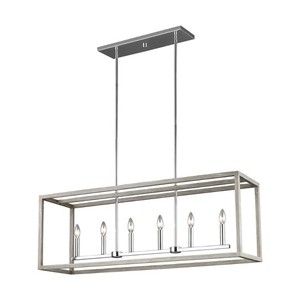 GL6634506EN872 Moffet Street Linear Pendant Pendant Light - Washed Pine