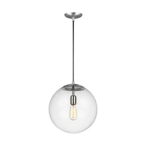 GL680180104 Hanging Globe Down Light Pendant Light - Satin Aluminum