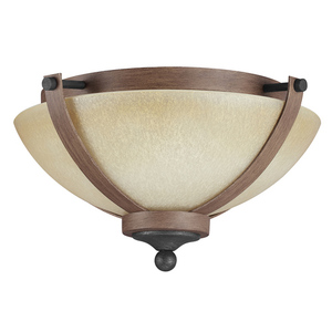 GL7580402846 Corbeille Flush Mount Ceiling Light - Stardust / Cerused Oak