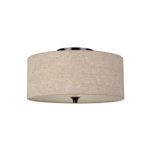 GL75952EN3710 Stirling Flush Mount Ceiling Light - Burnt Sienna