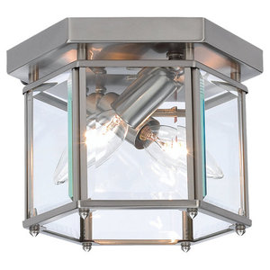 GL7647962 Bretton Flush Mount Ceiling Light - Brushed Nickel